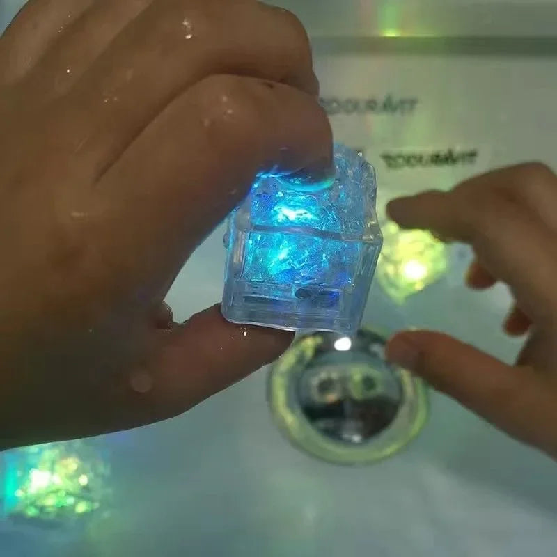 6/12PCS Baby Bath LED Light Up Toys – Colorful Waterproof Glowing Bath Toys