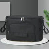 Black Stroller Organizer Bag Large Capacity Hanging Pram Diaper & Bottle Holder with Insulated Cup Holders