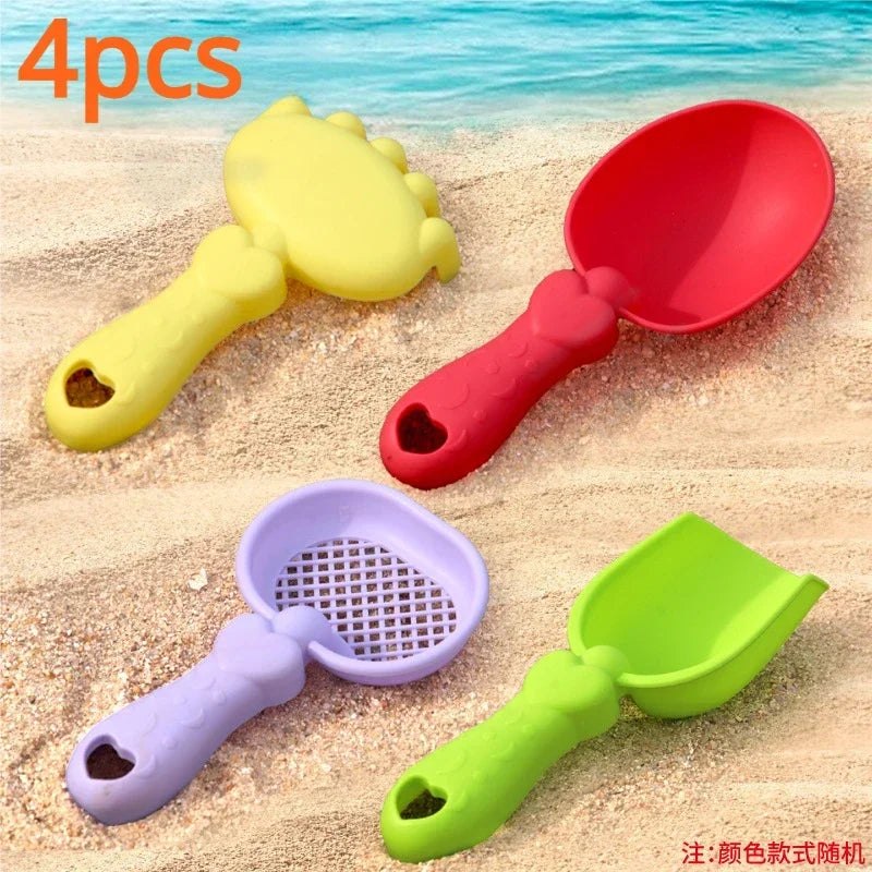 Children’s Beach Toy Set With Large Shovel & Bucket — Sand Digging Tools, Random Color