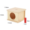 Wooden Montessori Baby Toy – Object Permanence Coin Box and Ball Drop for Sensory, Fine Motor Skills, and Early Education, Ages 1-3 Years