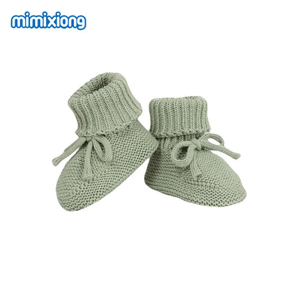 Baby First Walkers – Breathable Anti-Slip Knitted Booties for Newborn Boys & Girls, 0-18M Unisex Prewalkers