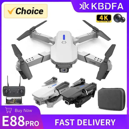 E88 Pro Foldable Drone with 4K Wide-Angle Camera and WiFi FPV