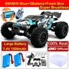 1:16 Brushless RC Drift Car with 80km/h Speed and LED Lights 4WD