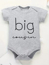 Big Little Cousin Newborn Twin Boy Clothes – Cotton Onesies, Fashionable & Cozy Baby Bodysuit – Skin-friendly Infant Pajamas for Boys and Girls