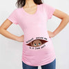 Summer January to December Peeking Baby Print Maternity T-Shirt | Funny Pregnancy Tops | Short Sleeve Pregnant Women Tees