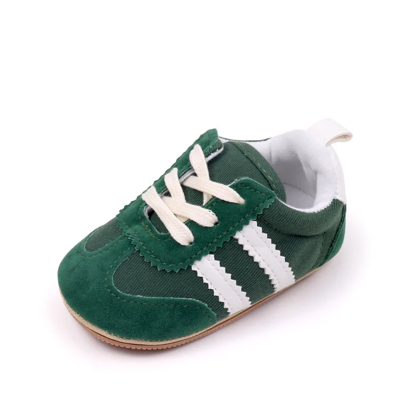 Hot Selling Baby Casual Sports Shoes Spring and Autumn Girls and Boys PVC Sole Anti-Slip Prewalker Shoes BLS4034