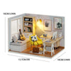 3D Wooden Mini Dollhouse Kit with Furniture – DIY Handmade Miniature House Puzzle for Ages 14+