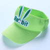 Kids Bunny Ear Sun Hat - Adjustable Rabbit Wings Visor, Cotton-Blend Sun Hat for Boys & Girls (Ages 3-12)