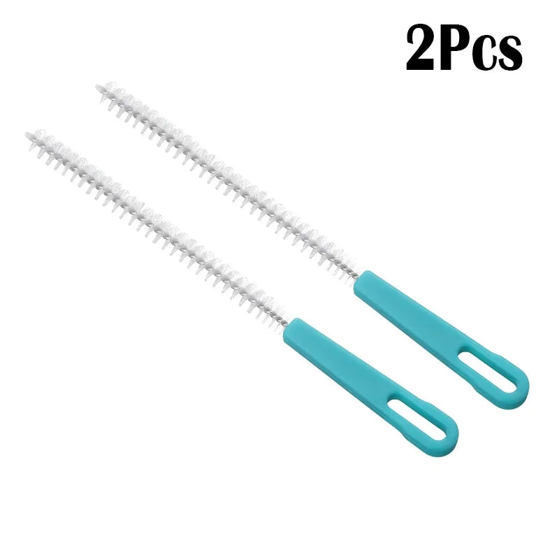 1-4Pcs Stainless Steel Nylon Spiral Brushes, Jewelry & Baby Bottle Cleaning Brush Set for Straws, Glasses, and Tubes
