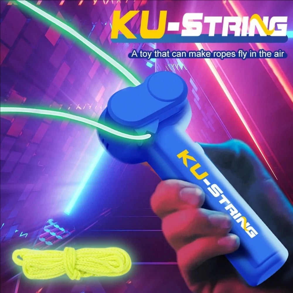 Rechargeable Glow-in-the-Dark Electric Rope Spinner Toy — Interactive Outdoor Decompression Toy for Kids & Pets