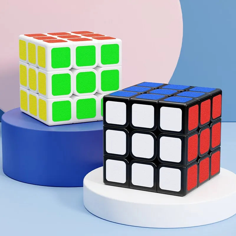 SENGSO Magic Cube 3x3, Frosted Texture Sticker Magic Cube, Educational Puzzle Toy for Children, Designated for Competition Cubes
