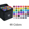 Kids Double-Headed Art Marker Pen Set – Alcohol and Oily Based Markers for Drawing, Sketching, Graffiti, and Manga Supplies