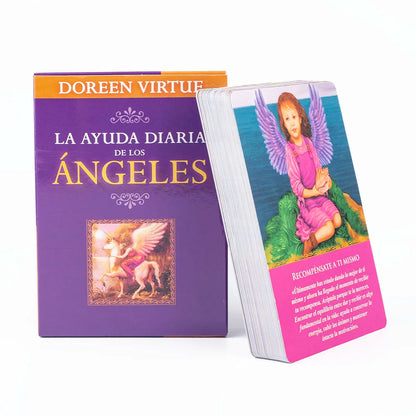 44-Card Deck Daily Guidance Oracle Tarot - Angelic Wisdom Card Game, Spanish Version, Fate Divination Tarot Board Game