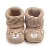 Baby Wool Knitted Shoes for Boys and Girls Newborn Booties Winter Warm Infant Toddler Crib Shoes Classic First Walkers