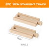 1-Piece Wooden Train Track Accessory – Compatible Railway Piece for Kids Wooden Train Sets, Educational Toy