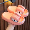 Evshine Kids Dinosaur Shower Slippers – Unisex Antiskid EVA Bathroom Sandals, Sizes 18–24 cm (7.09–9.45 in)