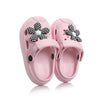 Summer Children’s Hole Slippers – Girls’ Fashion Flower Sandals, Soft Bottom Kids’ Beach Shoes, Toddler Home Slippers