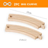 1-Piece Wooden Train Track Accessory – Compatible Railway Piece for Kids Wooden Train Sets, Educational Toy