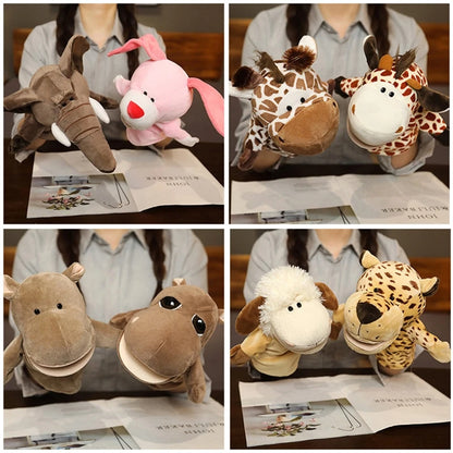 Cartoon Plush Hand and Finger Puppets, Party Supply Favorite Family Toy