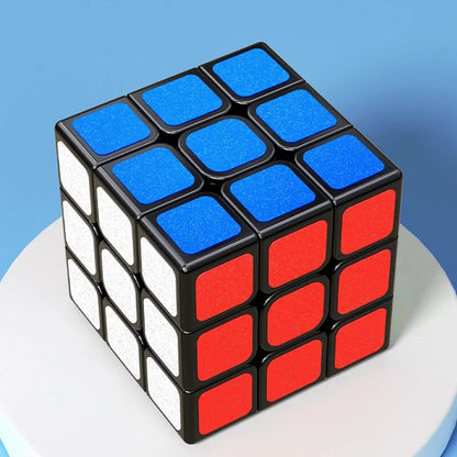 SENGSO Magic Cube 3x3, Frosted Texture Sticker Cube, Educational Puzzle Toy for Children, Designated for Competition
