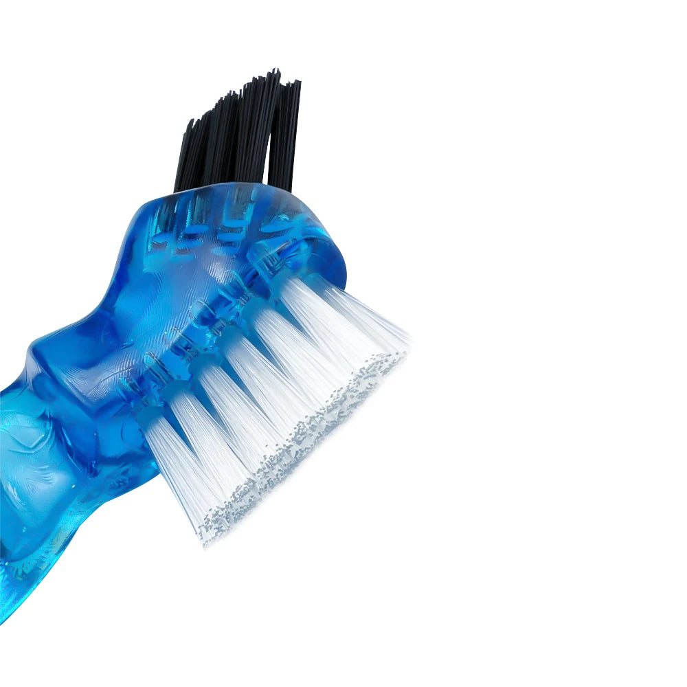 10PCS Mini Denture Cleaning Toothbrushes - False Teeth Brush with Ergonomic Rubber Handle & Multi-Layered Bristles Oral Care