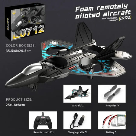 L0712 RC Plane 2.4G Remote Control Gravity Sensing Helicopter Glider with Light EPP Foam