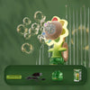 Sunflower Bubble Machine for Kids – Battery-Powered Automatic One-Button Bubble Maker with Shaking Head & LED Lights