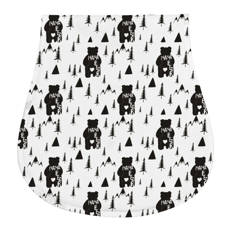2-Layer Absorbent Burp Cloths – Soft Cotton Baby Bibs for Feeding & Teething - Kidzy Market