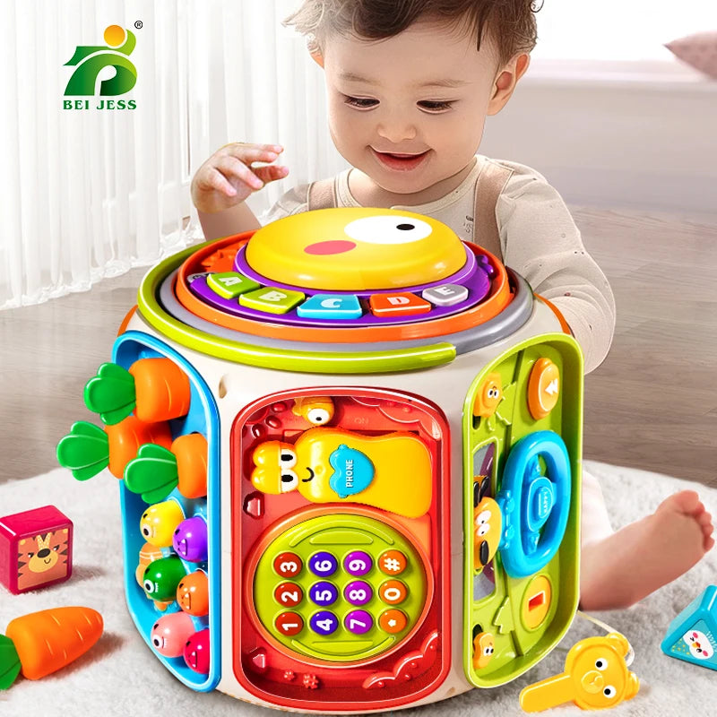 Baby Cell Phone Toy Children’s Musical Mobile Speaker with Sound and Light Educational Development Toy for 12-Month-Old Kids Gift