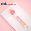 Baby bottle nipple cleaning brush made of liquid silicone, ideal for cleaning children's cups and nipples—an essential home item.