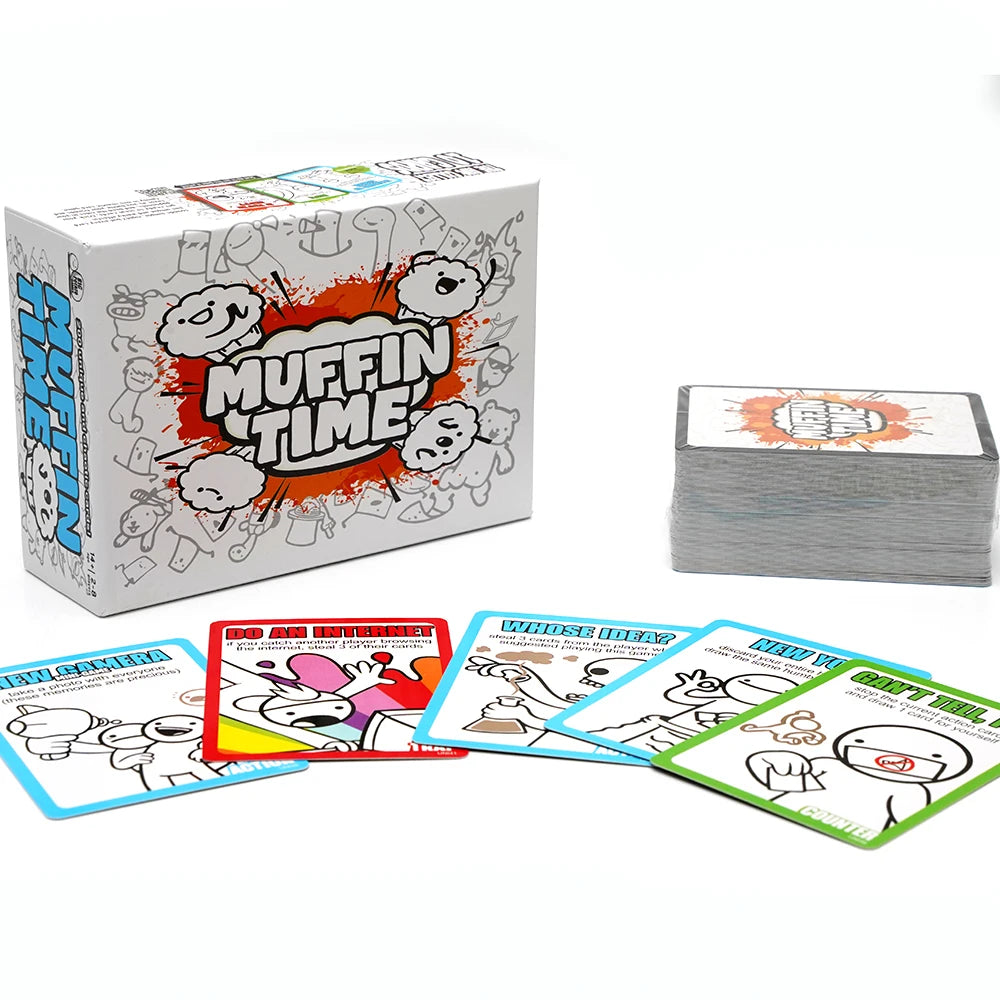 Muffin Time – A Very Random Card Game, 200pcs Party Game for 2-8 Players, Quick and Fun Game Night
