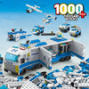 6-in-1 Building Blocks Set – Police Car, Sports Car, Fire Engine, Loader, Truck and Plane – Small ABS Bricks Compatible with Standard Interlocking Bricks – Kids STEM Toy Gift