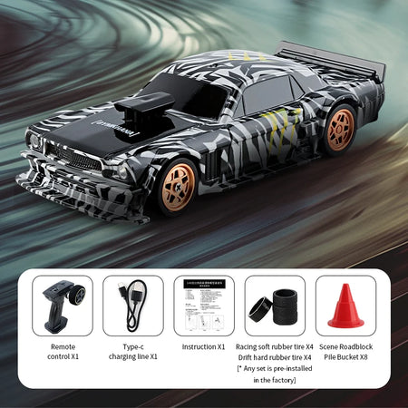 1/43 RC Car 2.4G Mini Remote Control Racing Drift Car with 4WD Off-Road