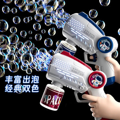 Astronaut Bubble Gun Toy – Fully Automatic Battery-Powered Bubble Machine Blower for Kids, Outdoor Bubble Toy Gift for Boys & Girls