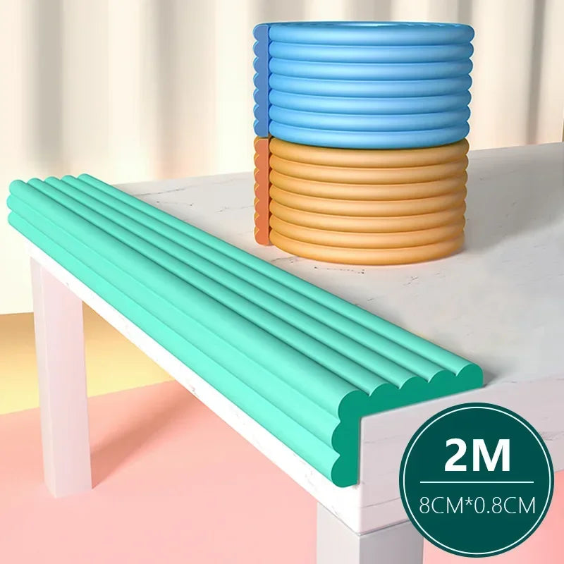 2M Baby Safety Foam Edge Guard – Table & Desk Corner Protector Strip for Childproofing Furniture