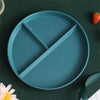 Wheat Straw 3-Compartment Dinner Plate 22 cm (8.7 in) Reusable Microwave-Safe