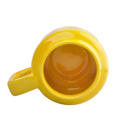 Cute Cartoon 250ml (8.5 fl oz) Ceramic Coffee & Tea Mug — Impish Expression Gift for Couples & Friends