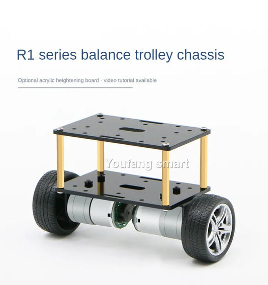 2WD Self-Balancing Robot Car, Encoder Motor, 2-Layer Car with PID & LQR Adjustment for Arduino, Programmable DIY Robot Kit
