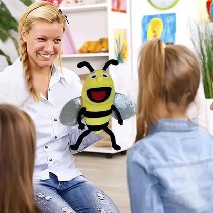 Plush Insect Hand Puppets for Kids, Caterpillar Ladybug Storytelling Finger Toys