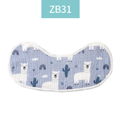 Kangobaby #My Soft Life# Breathable All-Season 6-Layer Baby Muslin Burp Cloth | 100% Cotton Antibacterial Newborn Feeding Bib - Kidzy Market