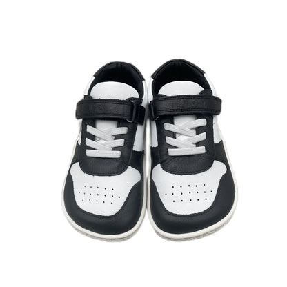 Tipsietoes Spring Genuine Leather Shoes – Lightweight Minimalist Barefoot Sneakers for Girls & Boys with Elastic Strap