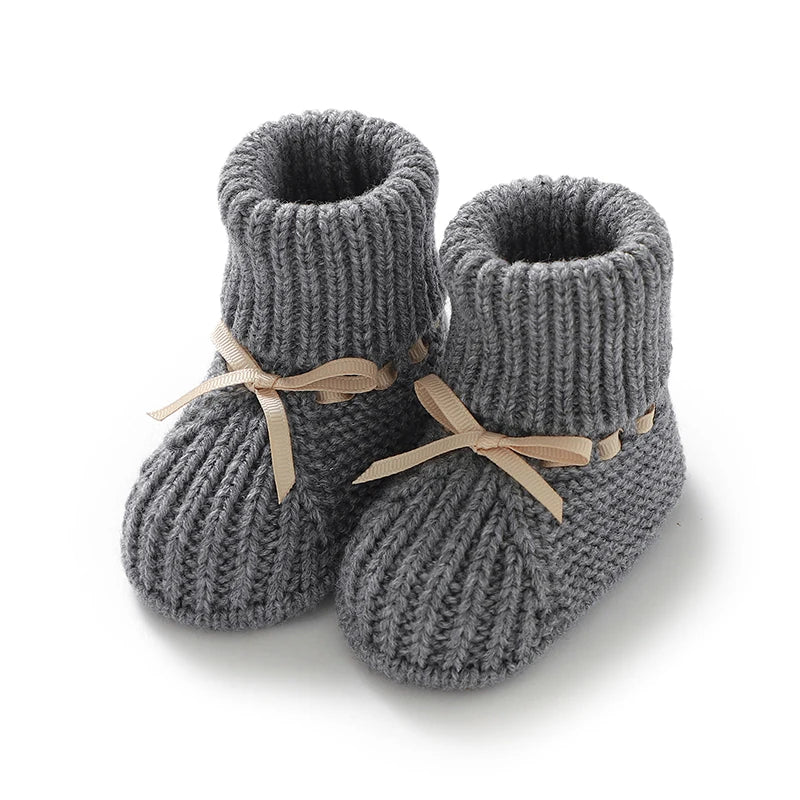 Baby First Walkers – Breathable Anti-Slip Knitted Booties for Newborn Boys & Girls, 0-18M Unisex Prewalkers