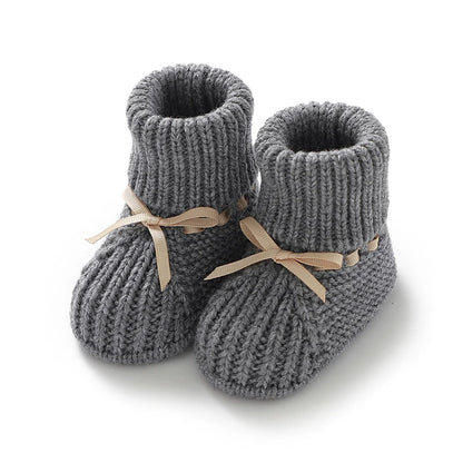 Baby First Walkers – Breathable Anti-Slip Knitted Booties for Newborn Boys & Girls, 0-18M Unisex Prewalkers