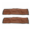Universal Stroller Armrest Covers PU Leather Zipper Pram Handle Protector - 1 or 2-Pack (55 x 12 cm / 21.7 x 4.7 in)