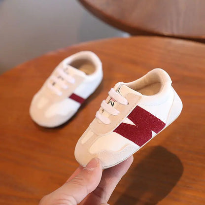 Newborn Baby Classic Sneakers – Anti-Slip Casual Shoes for Boys & Girls, 0-18 Months
