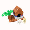 Farm MOC Building Blocks Playset – Animal Parts Pasture Bricks Kit with Chicken Coop, Pig House and Birdhouse Compatible with Standard Stud Bricks