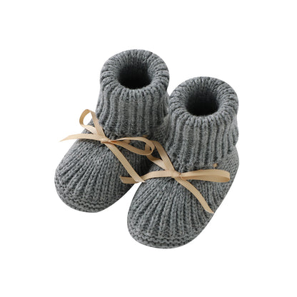Baby First Walkers – Breathable Anti-Slip Knitted Booties for Newborn Boys & Girls, 0-18M Unisex Prewalkers