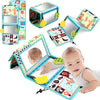 Baby Cloth Book with Distorting Mirror - Soft Cartoon Parent-Child Interactive Early Educational Montessori Toy for Children