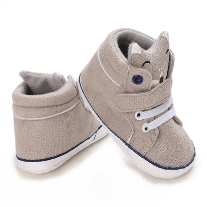 Spring and Autumn Women's Baby Casual Sports Shoes Soft Sole Anti-Slip Indoor and Outdoor First Step Walking Shoes