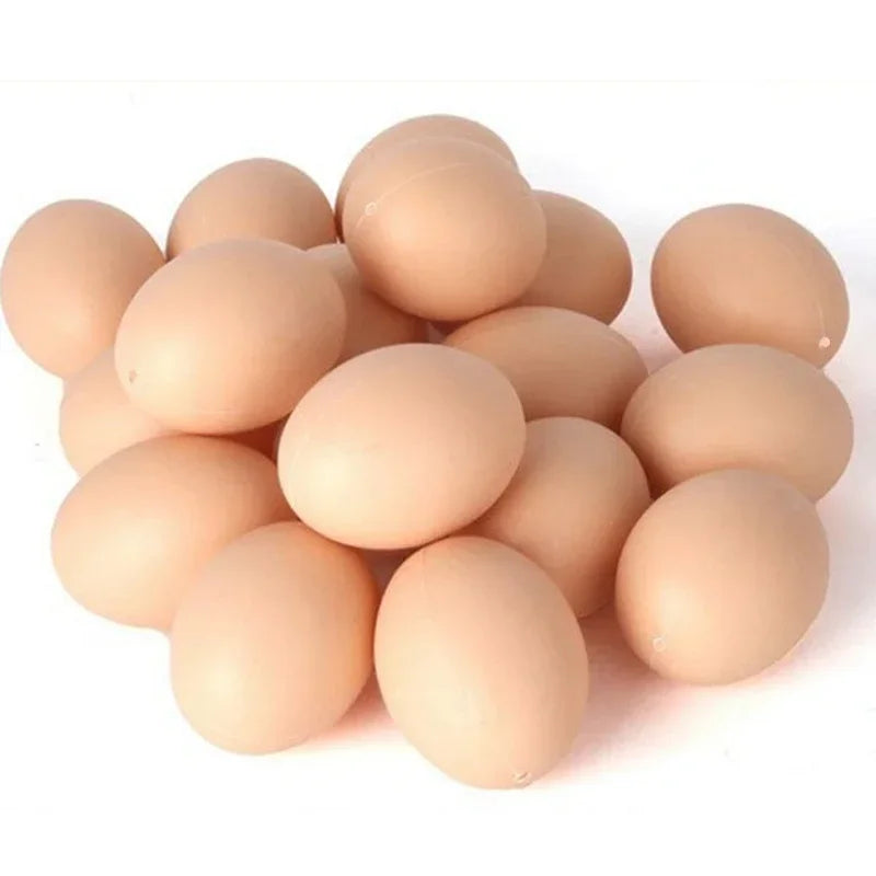 MOONBIFFY Fake Egg Toy for Kids – Plastic Simulation Kitchen Play, DIY Painting & Educational Craft